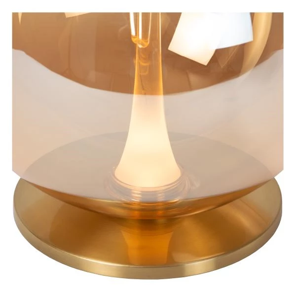 Lucide Premium GISELA - Lámpara de mesa - Ø 30 cm - LED Regul. - 1x12W 2500K - Ámbar - detalle 1
